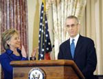 Secretary of State Hillary Clinton and U.S. Special Envoy on Climate Change Todd Stern 